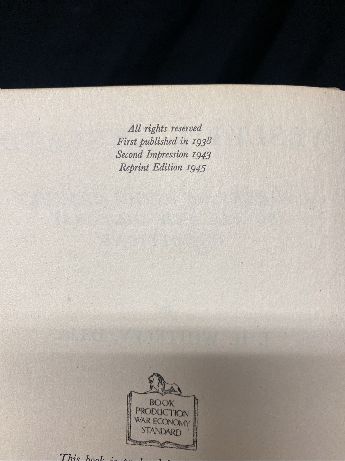 Book - Wesley's England - J.H. Whiteley - 1945 (1511)