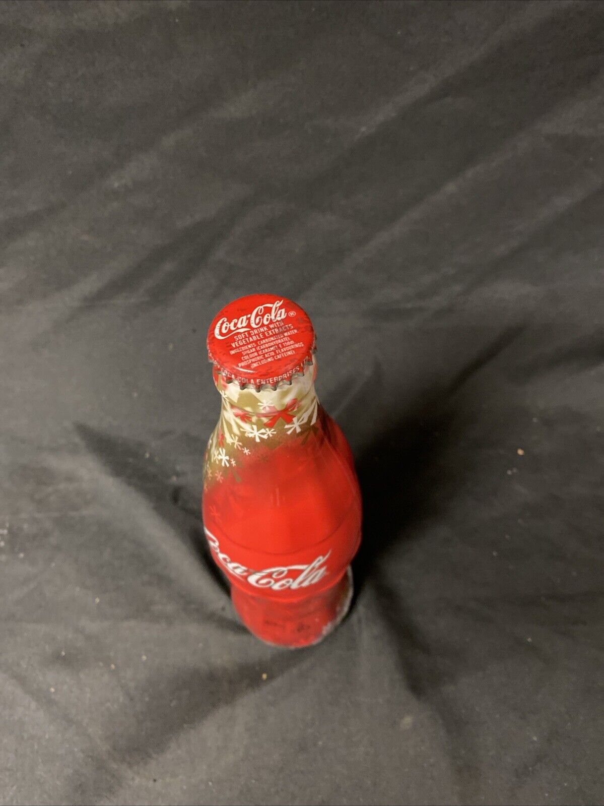 Coca Cola Limited Edition Christmas 2005 Wrapped Coke Bottle - (5522)