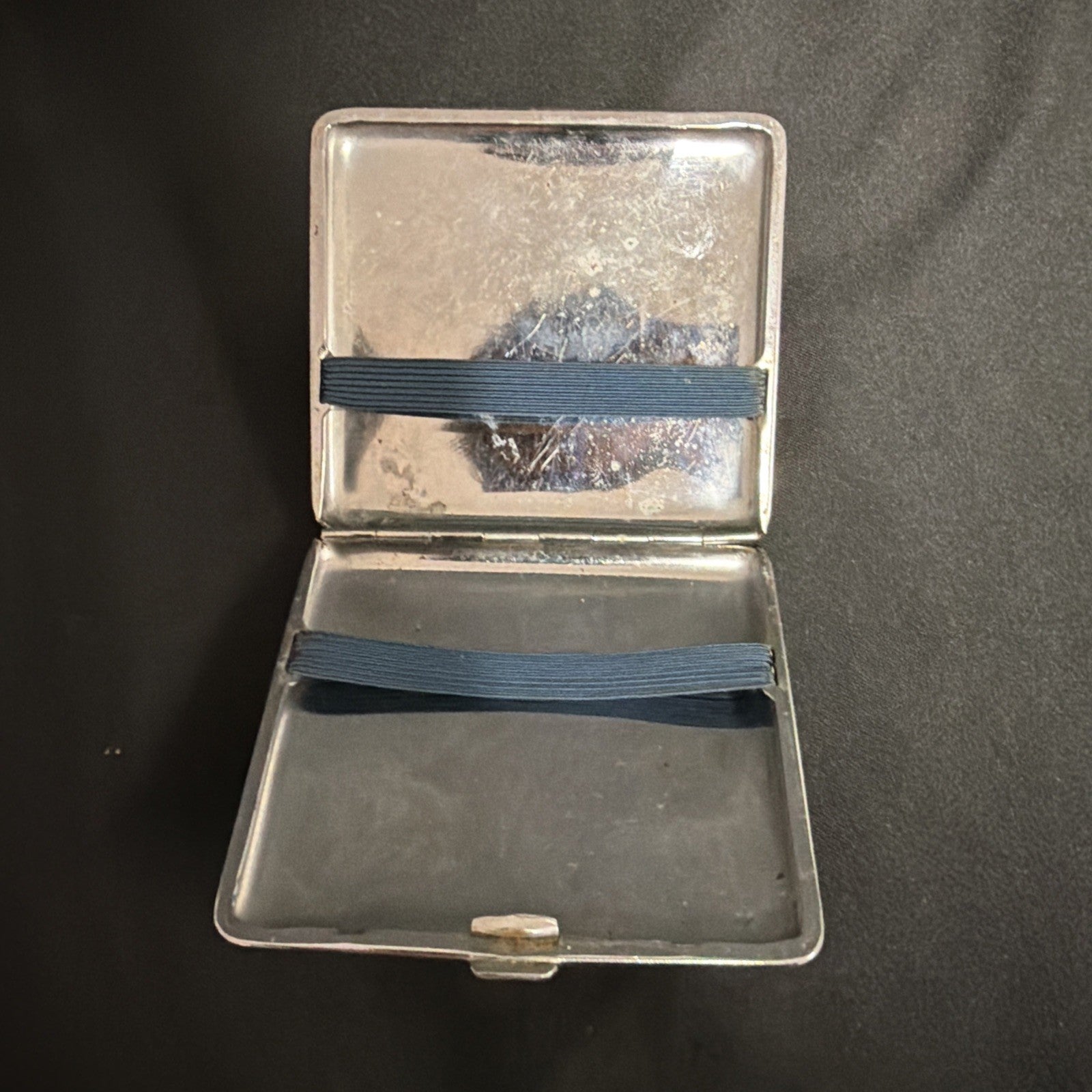 1940s Har-Bro Cigarette Case, Art Deco Design, Stainless Steel Har Bro- (1964)