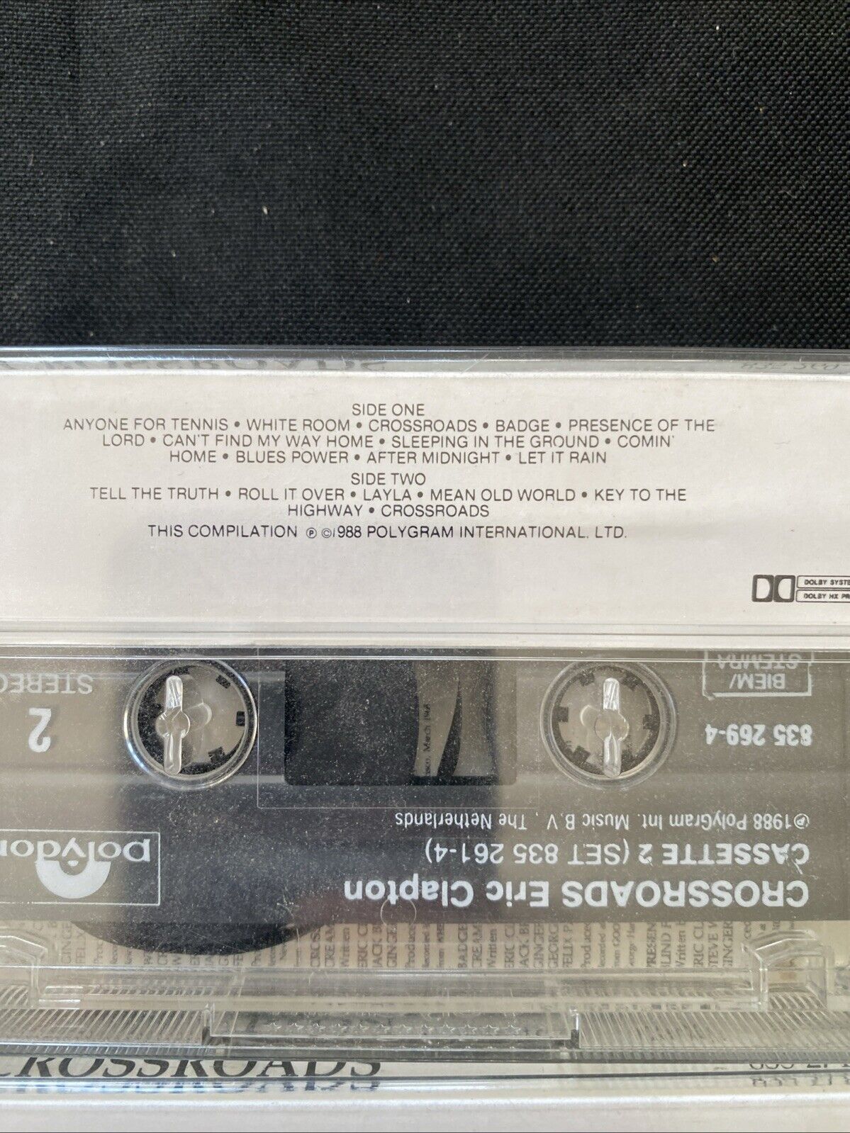 Eric Clapton Cassette Tapes Crossroads set of 4 tapes 1988 - (5903)