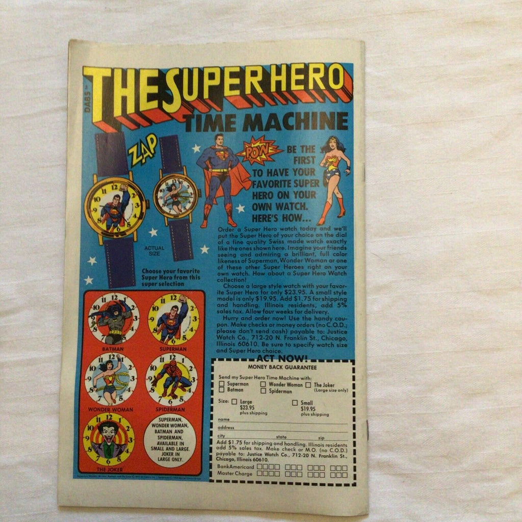 COMIC - DC Comics  METAL MEN The Inheritor kills - Feb 1978(8872)