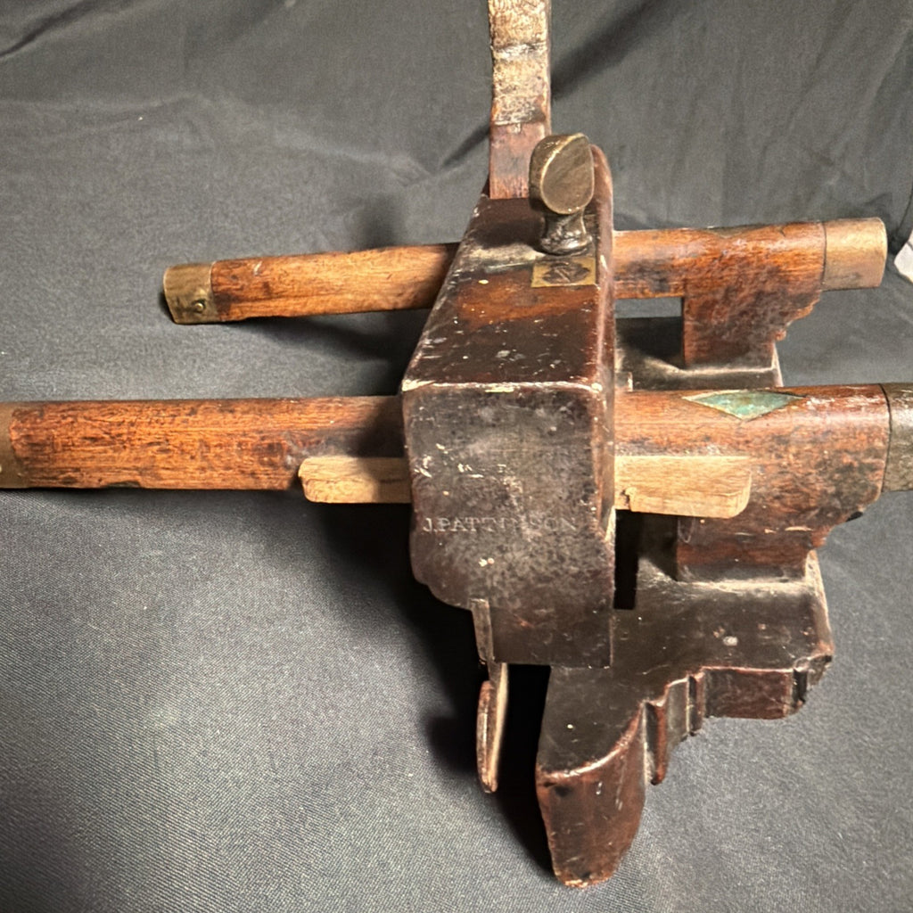 Antique British Wooden Plough Plane Fairclough, Liverpool 9.5" - (1944)