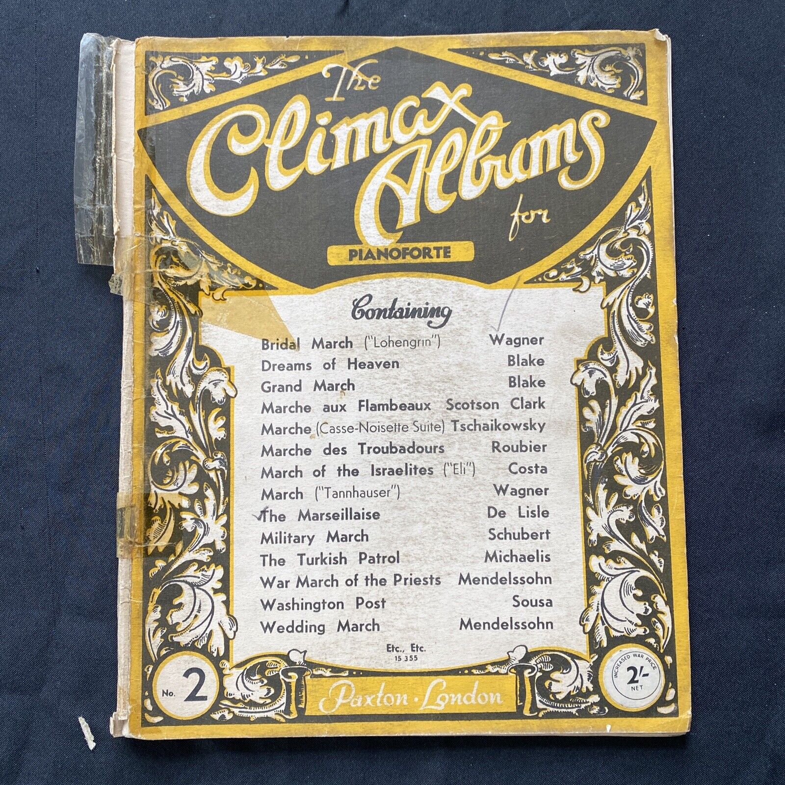 Piano Music Book 1930 The Climax Albums for Pianoforte Paxton London - (9566