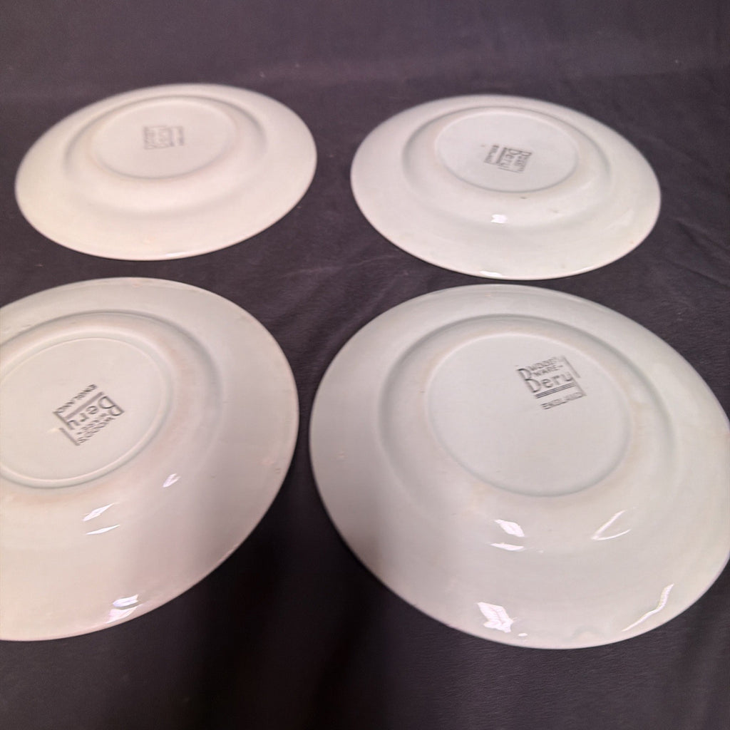 Wood's Ware Beryl Green 1940's Ceramic Side Plates x 6 VGC - (1915) 