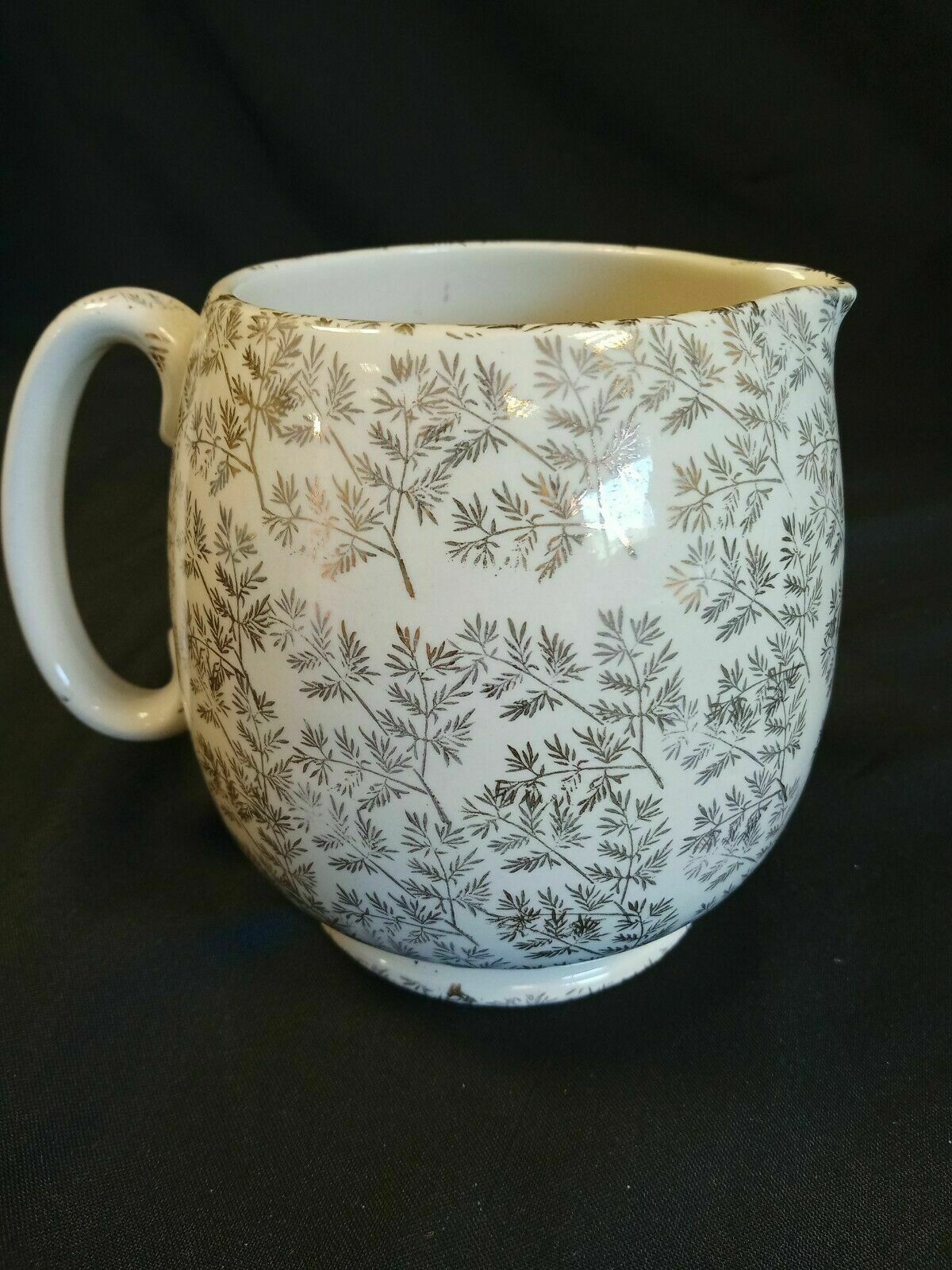 Vintage Jug Sadler Pinkie Crinoline Lady Gilded 12cm Tall - (7889)