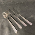 4 Pieces ONEIDA "TEXTURA" Pattern 2 x Dessert Forks &  2 x Cake Knives - (5365)