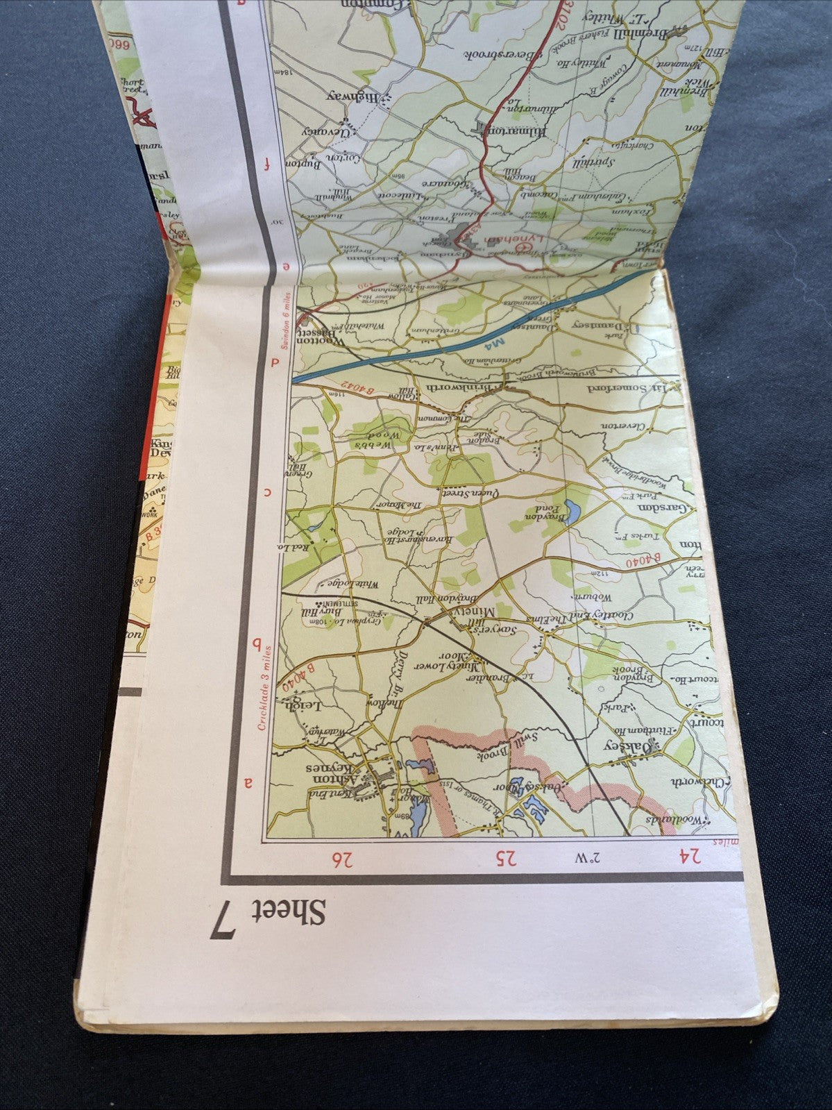 Bristol & N. Somerset Bartholomew National Map 1:100 Scale #7 (1263)