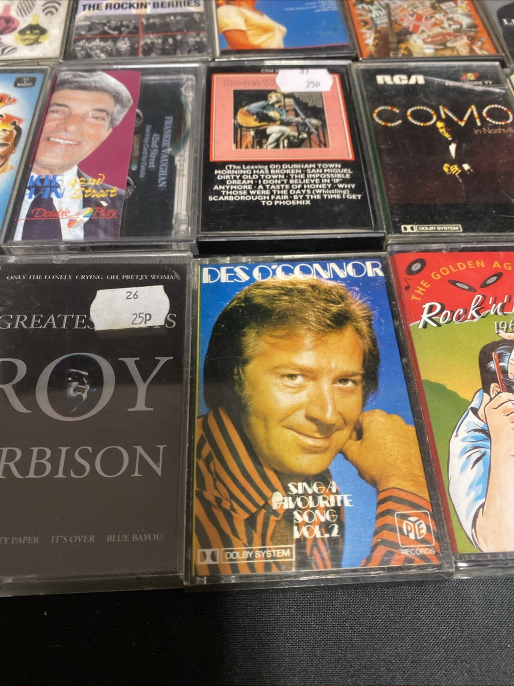 20 Cassette tapes Mainly 60's Rock N Roll Orbison Steele Fury - (1735)