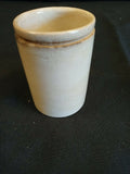 French Enamelled Medicine pot 10cm tall no stopper Apocathery collectors -(7941)