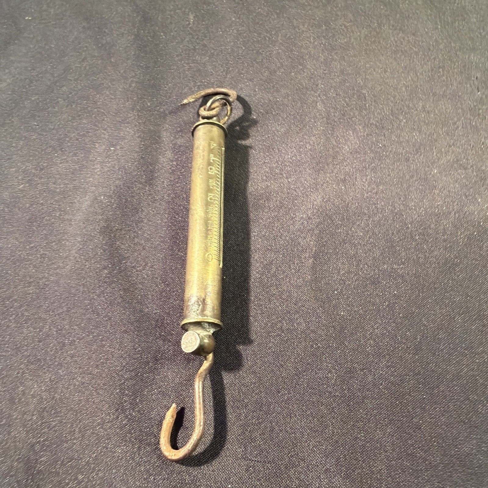 Victorian Brass Hanging Weight Scale 4LB Lovely Condition - (1993)