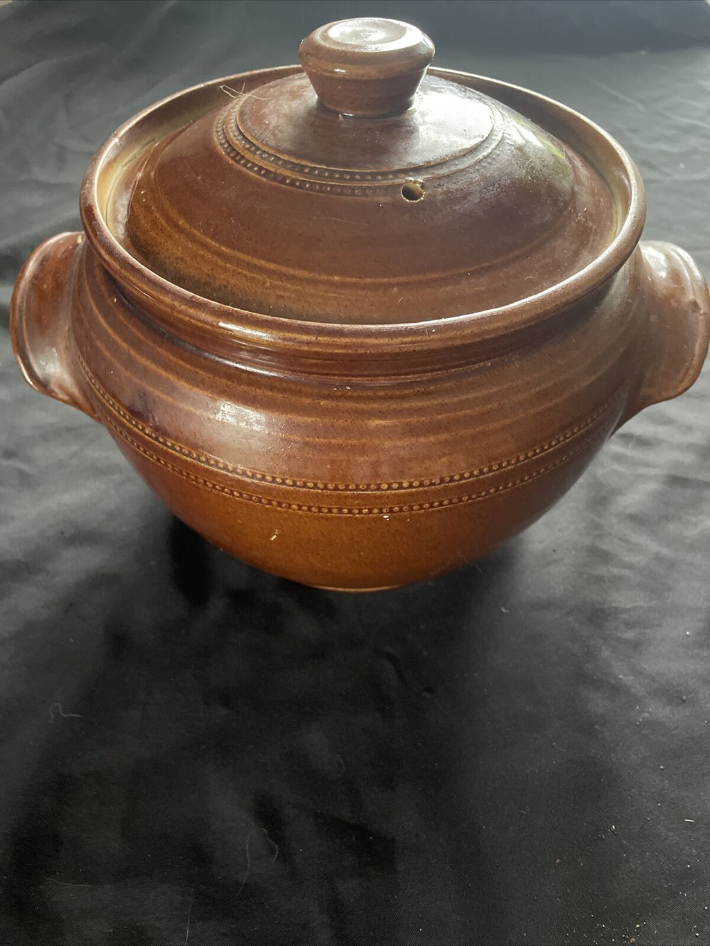 Vintage Pearsons of Chesterfield 6pt Cooking stoneware pot - (9391)