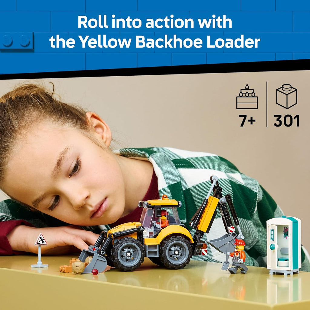 LEGO City Great Vehicles - Yellow Backhoe Loader - 60480