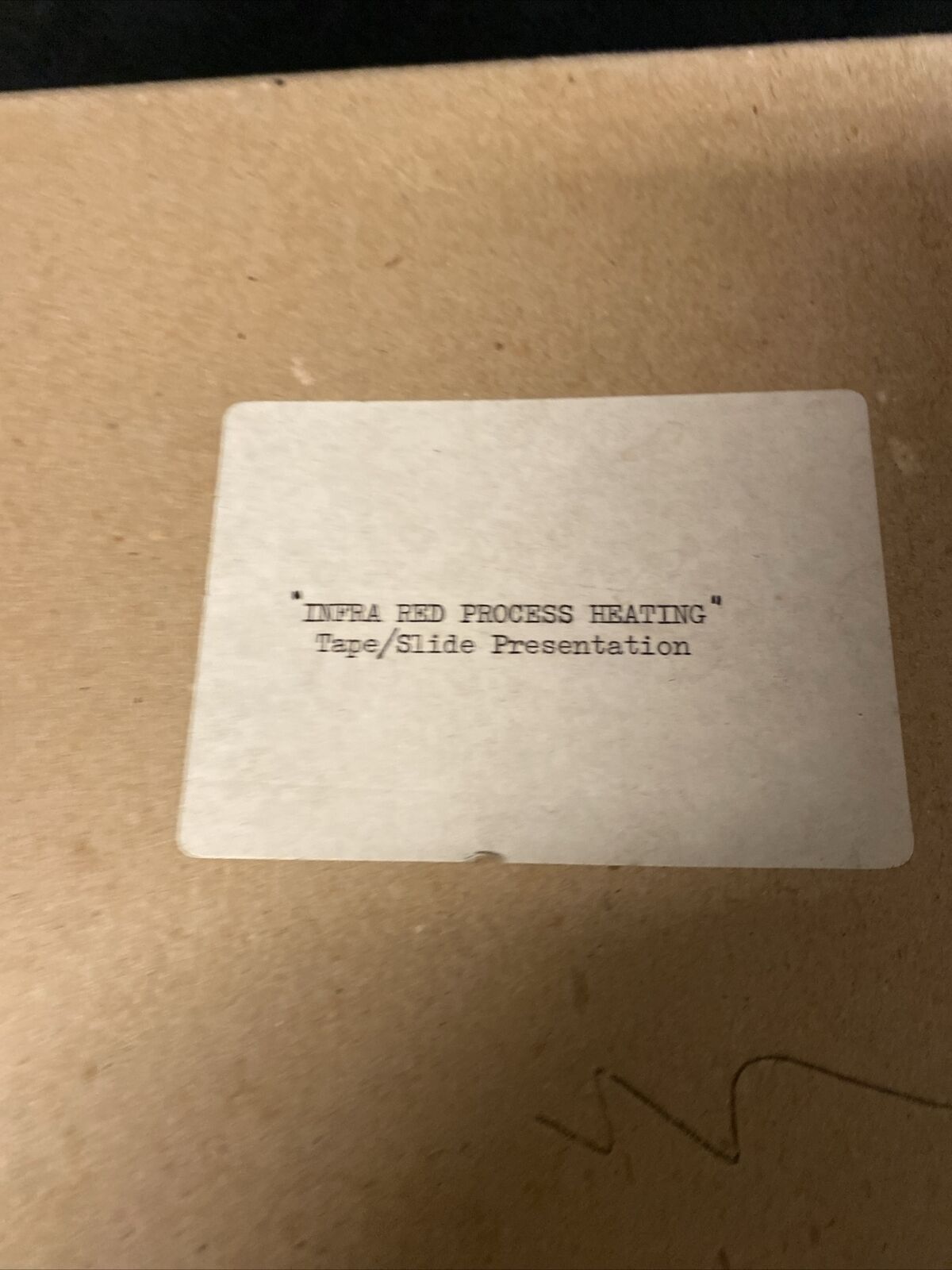 1970's Vintage presentation 74 slides & Tape Infra-Red Process Heating -(5113)
