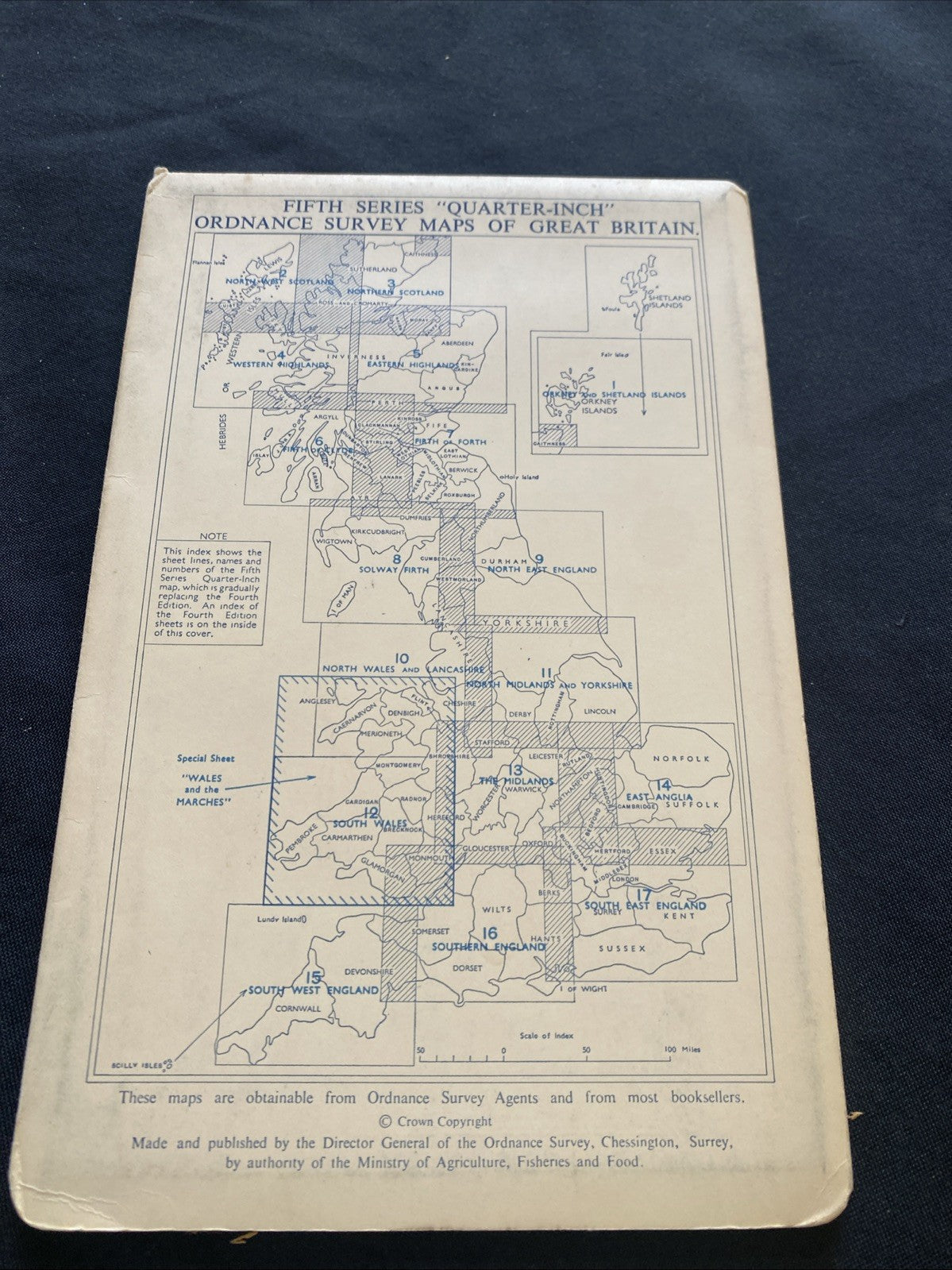 Firth of Clyde Ordnance Survey Quarter Inch Map Published 1962 #6 (1310)