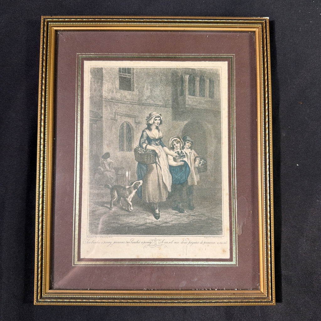 F Wheatley & Schiavonetti Cries of London engraving "Two Bunches a penny"  (2021)