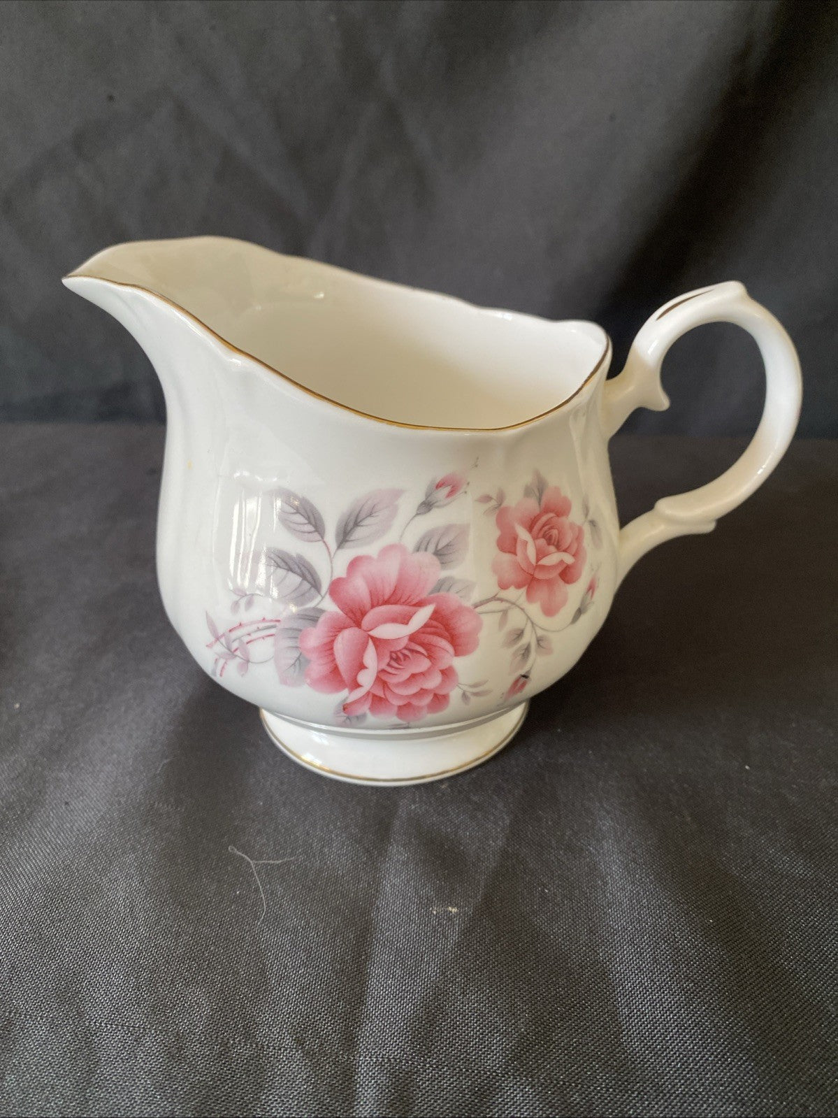 Duchess Pink Rose Bone China England Milk Jug - (5817)
