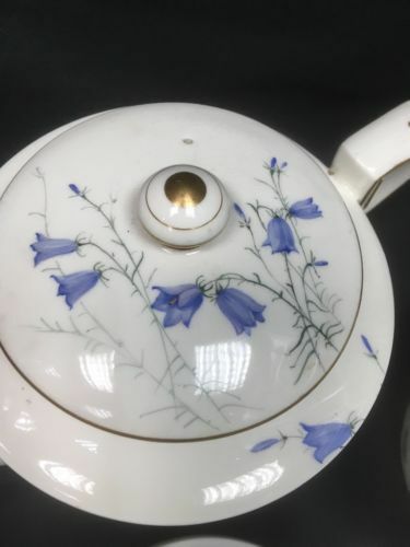 Royal Worcester SEDGLEY signed china RARE Art Deco 1923 - Teapot cups etc (2763)