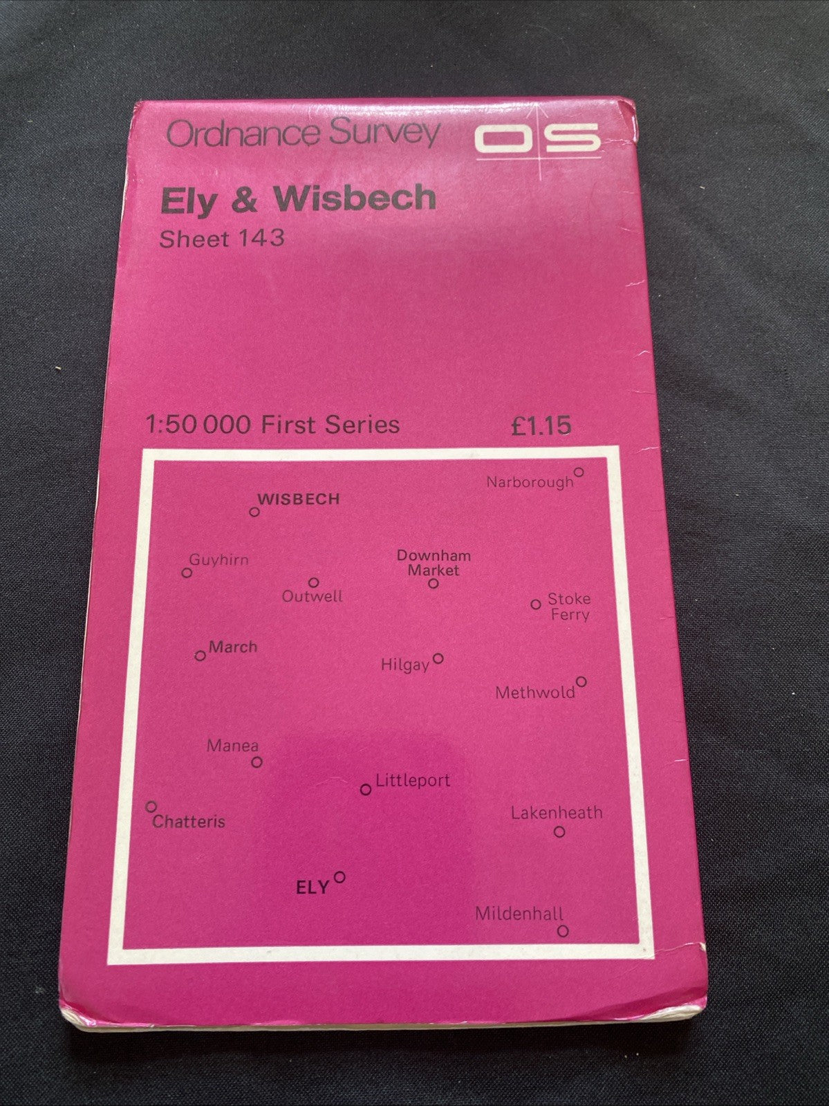 Ely & Wisbech Ordnance Survey OS Landranger Map #143 1:50 scale (1221)