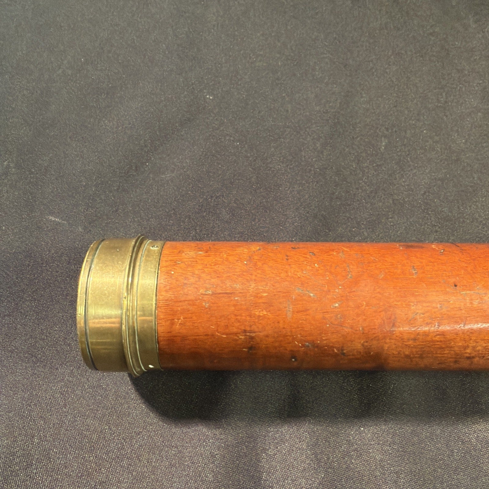 Antique Early 1800's Georgian Telescope By J Abraham Mahogany Case  - (1995)