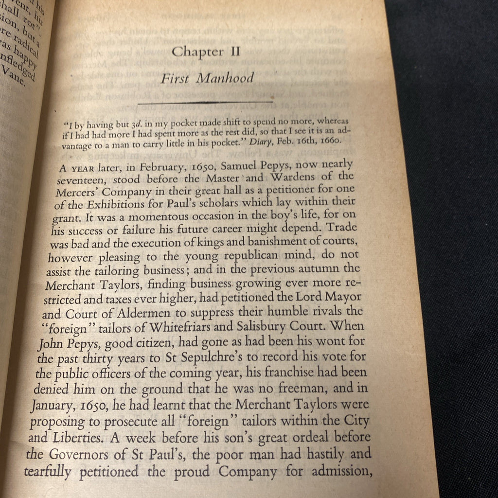 Book - Samuel Pepys, The man in the making - Arthur Bryant - 1949 (1508)