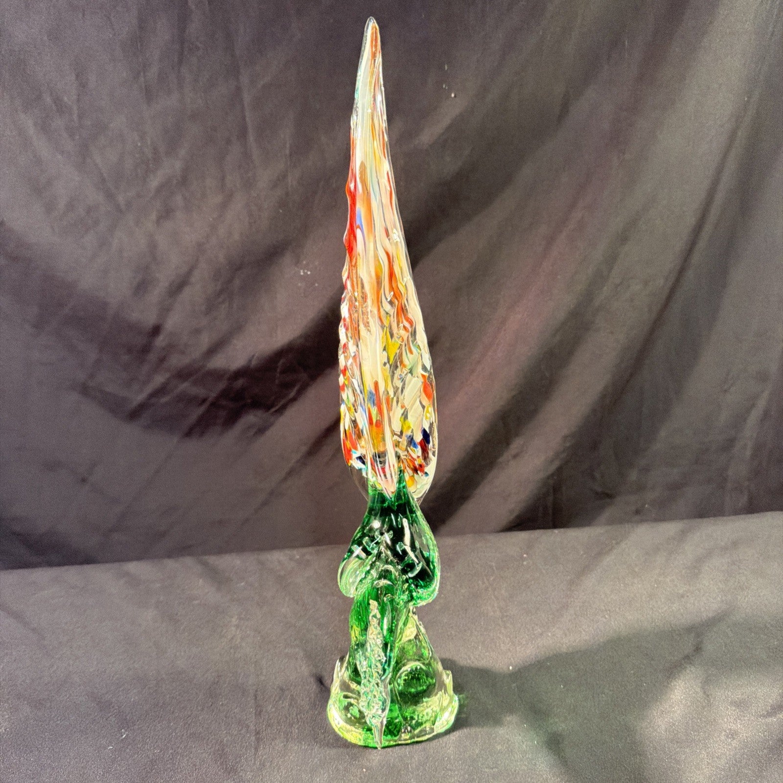 Murano pheasant incredible 45cm tall coloured glass Vintage - (2081)