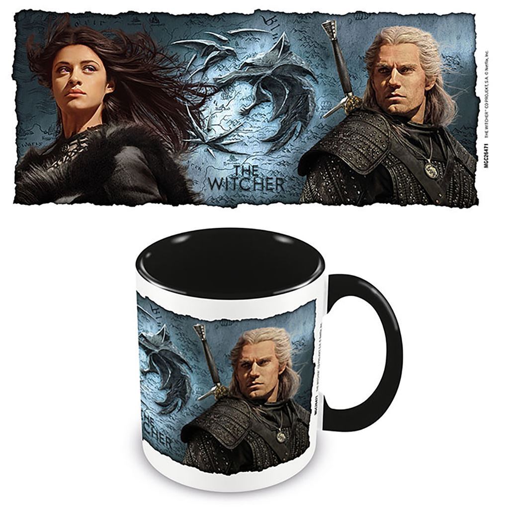 MUG Ceramic Gift Boxed - The Witcher - Bound By Fate - Black Inside