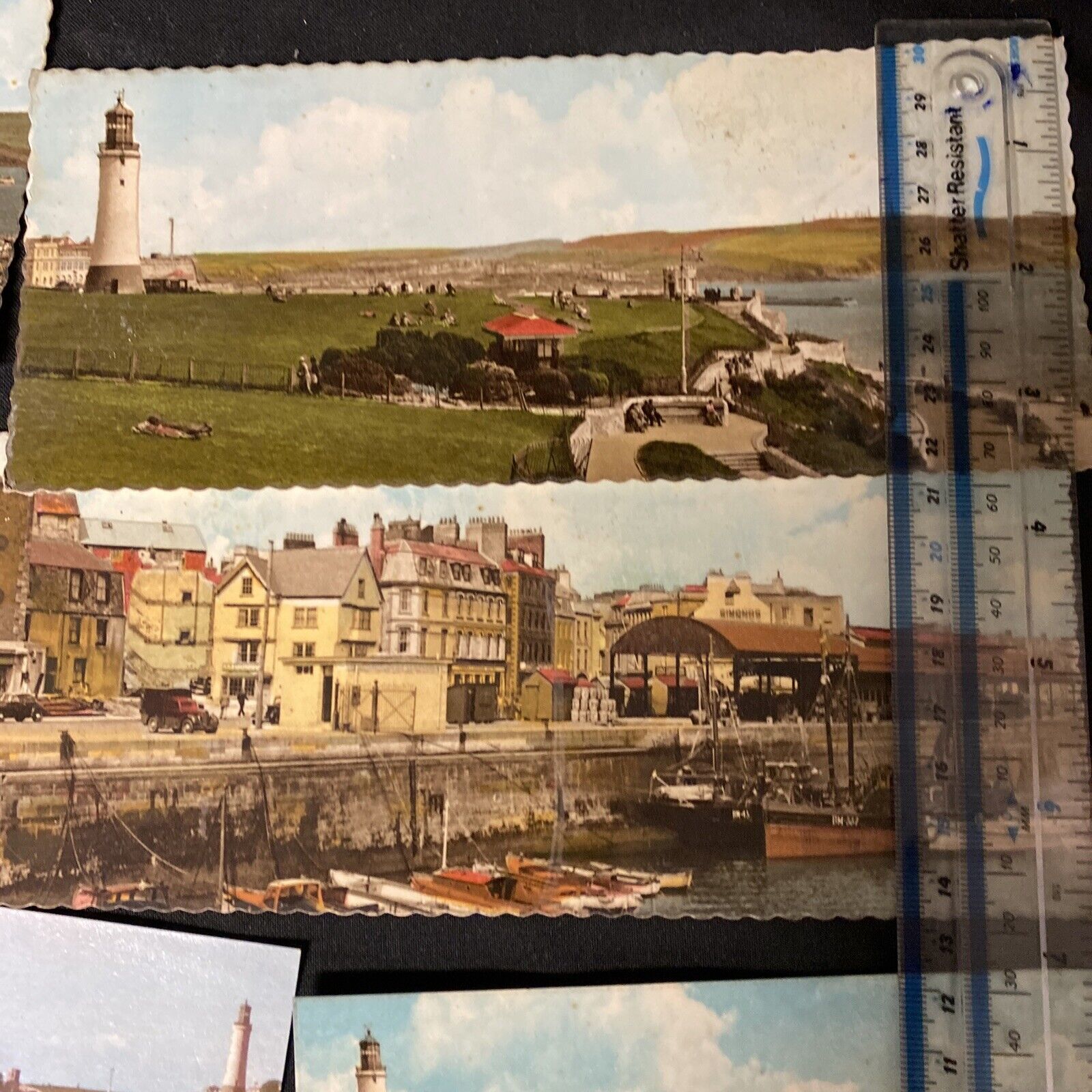 Vintage Harvey Barton Topographical Postcards PLYMOUTH x 8 - (8954)