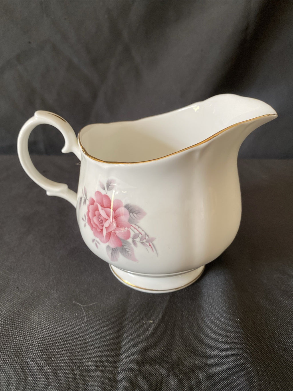 Duchess Pink Rose Bone China England Milk Jug - (5817)