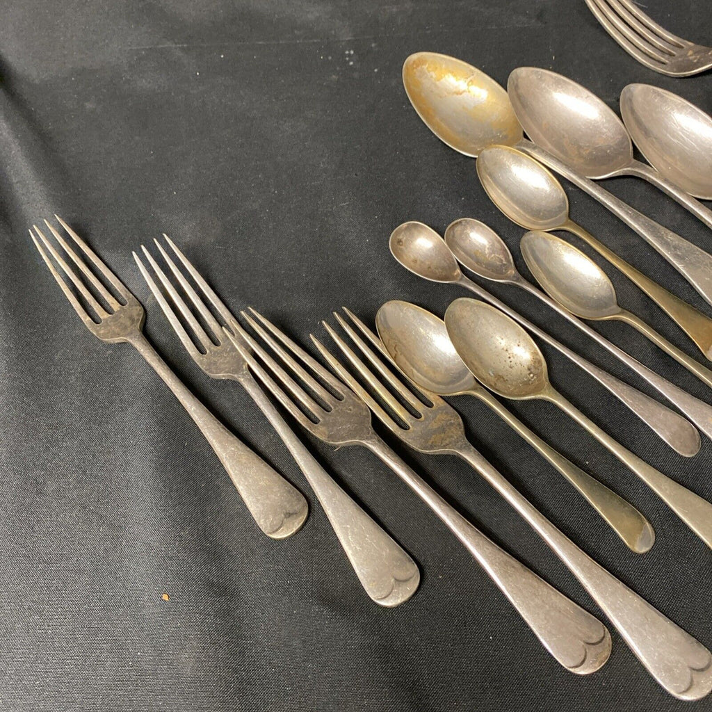 15 Pieces British Plate A1 Grade Silver Plated Vintage Cutlery - (5353)