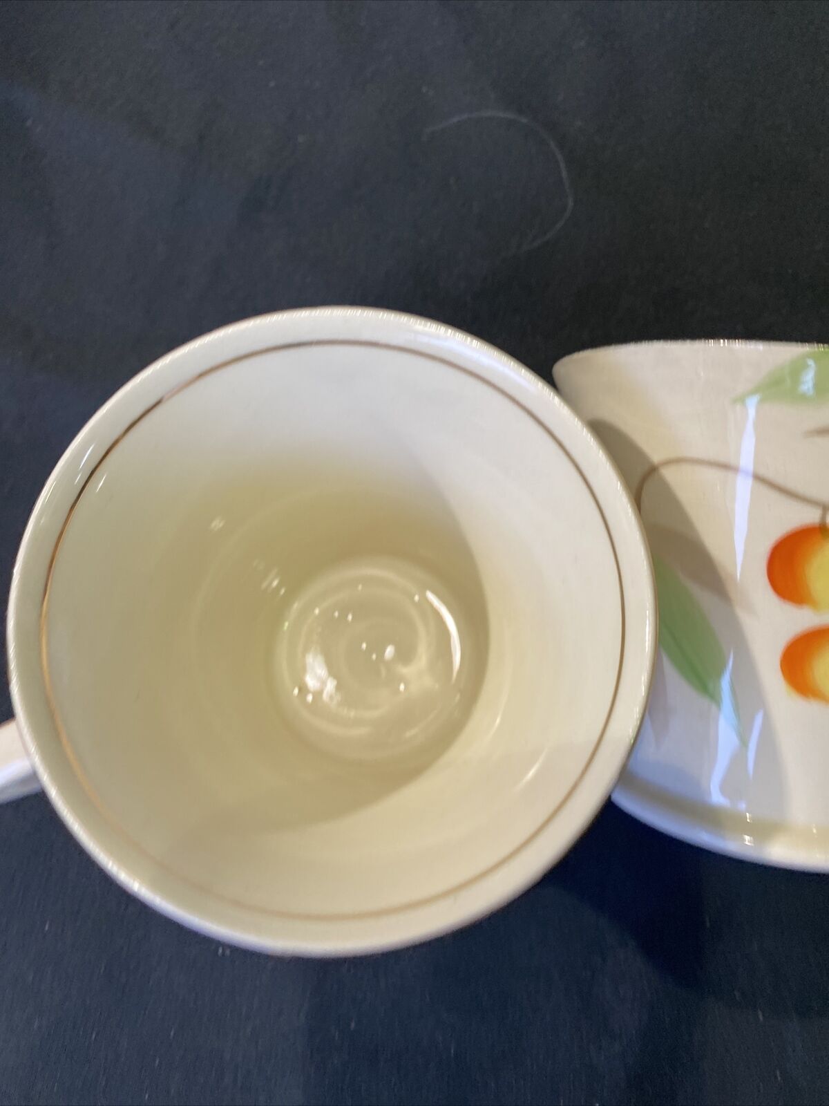 Antique Art Deco 1930's Crownford Ford & Sons 3 x Tea Cups - (8487)
