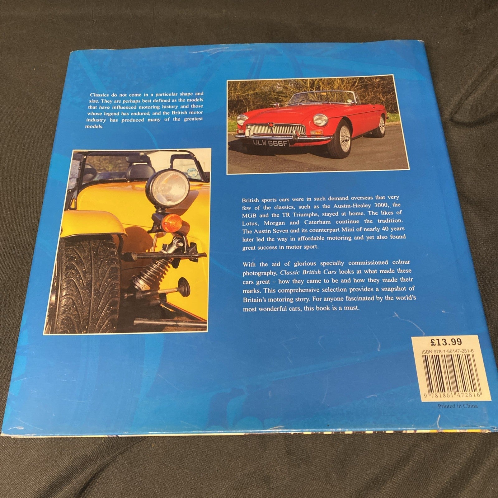 Classic British Cars - Ian Ward - hardback Book  with DJ 2002 - (1400)