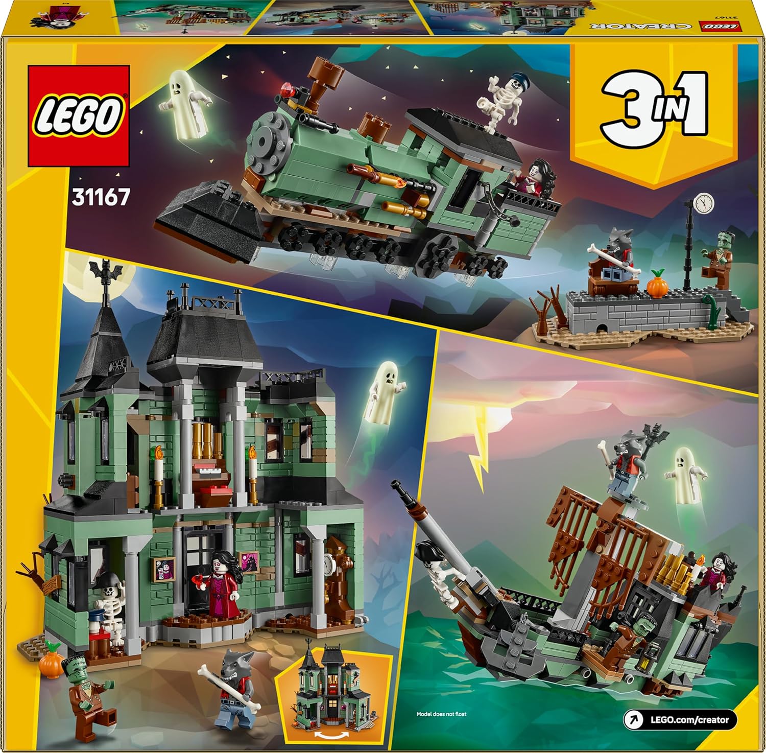 LEGO Creator 3 in 1 - Haunted Mansion - 31167