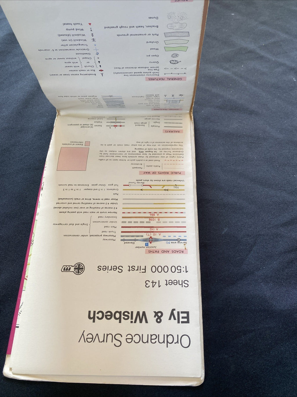 Ely & Wisbech Ordnance Survey OS Landranger Map #143 1:50 scale (1221)