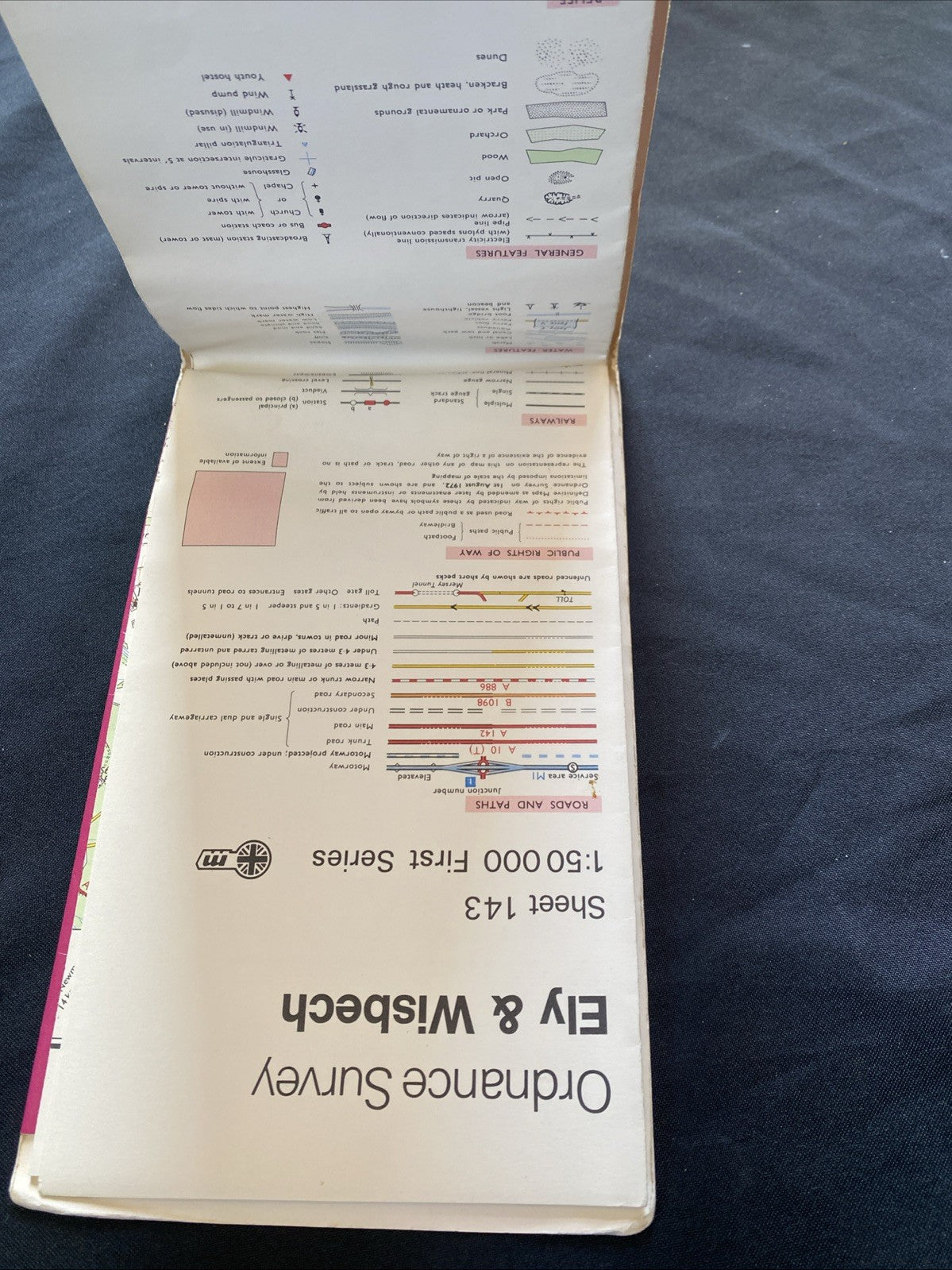 Ely & Wisbech Ordnance Survey OS Landranger Map #143 1:50 scale (1221)