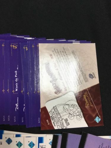 Upper Deck Disney Treasures S3 Trading cards x 47 inc Pooh Silly Aladdin -(6303
