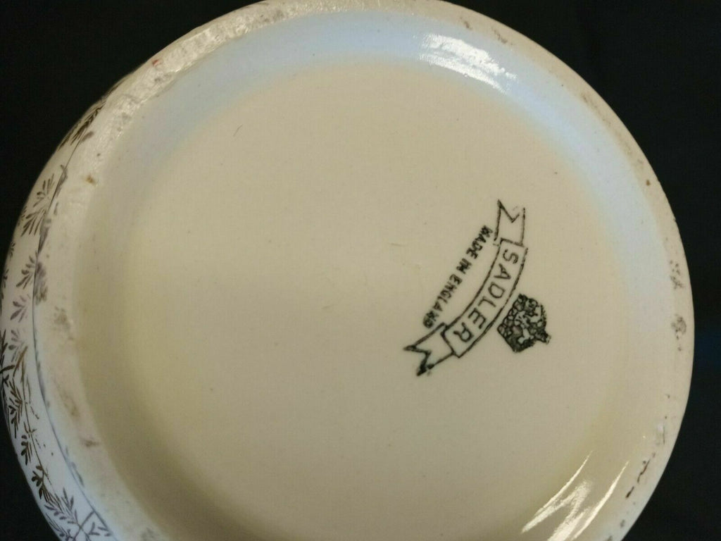 Vintage Jug Sadler Pinkie Crinoline Lady Gilded 12cm Tall - (7889)