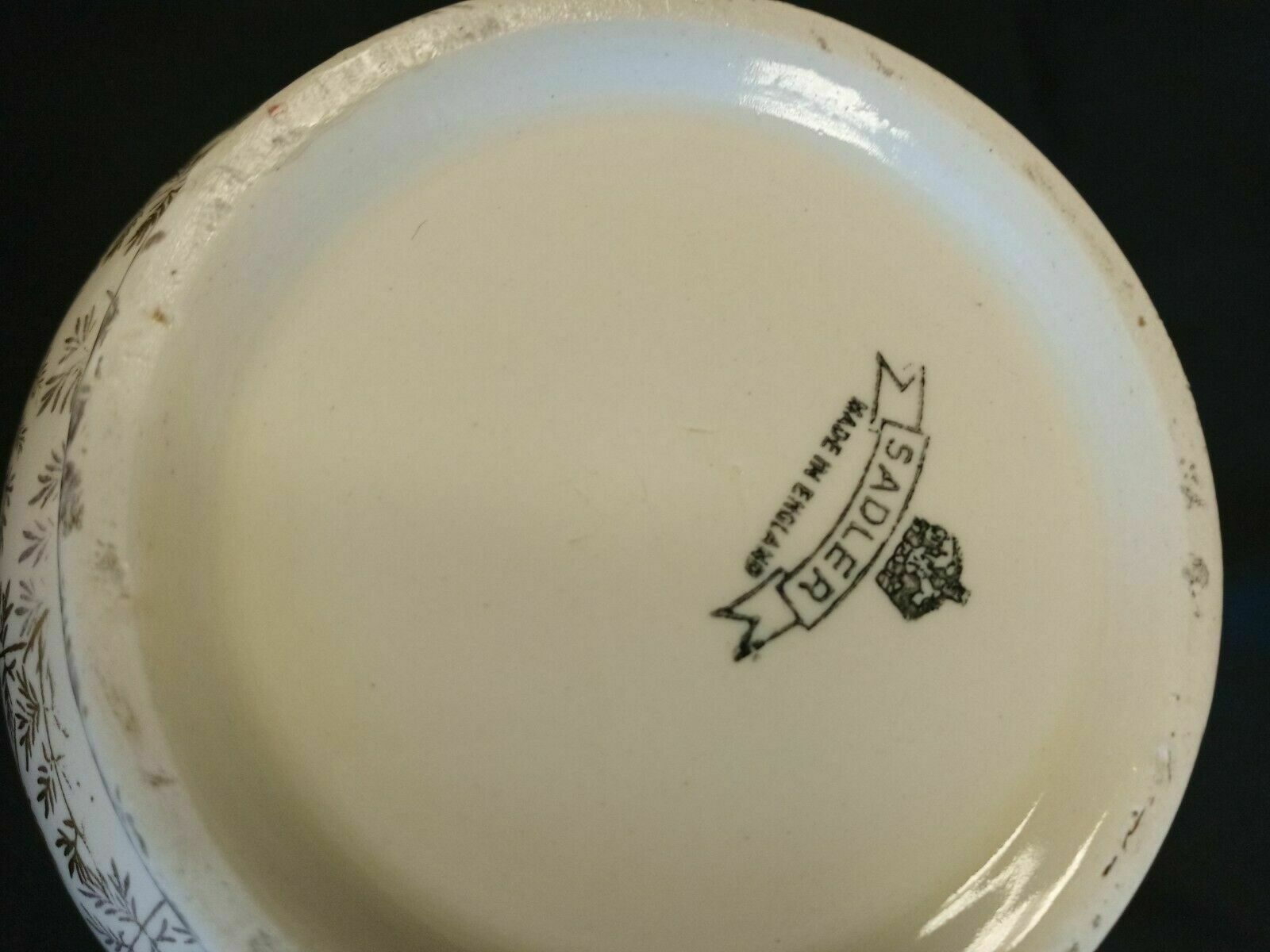 Vintage Jug Sadler Pinkie Crinoline Lady Gilded 12cm Tall - (7889)