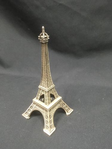 Vintage Eiffel Tower brass statue - MADE IN FRANCE - 6" Kitsch collectible (6411