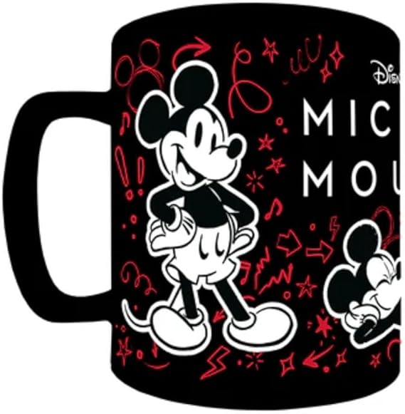 MUG Boxed ceramic with Furry Cover - Mickey Mouse Smile