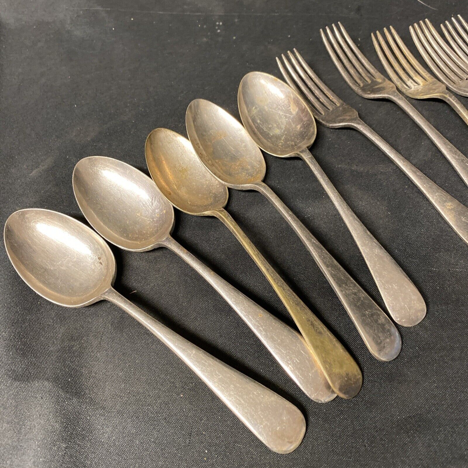 13 Pieces Castle.T EPNS Silver Plated Cutlery Assorted A1 Grade Vintage -(5354)