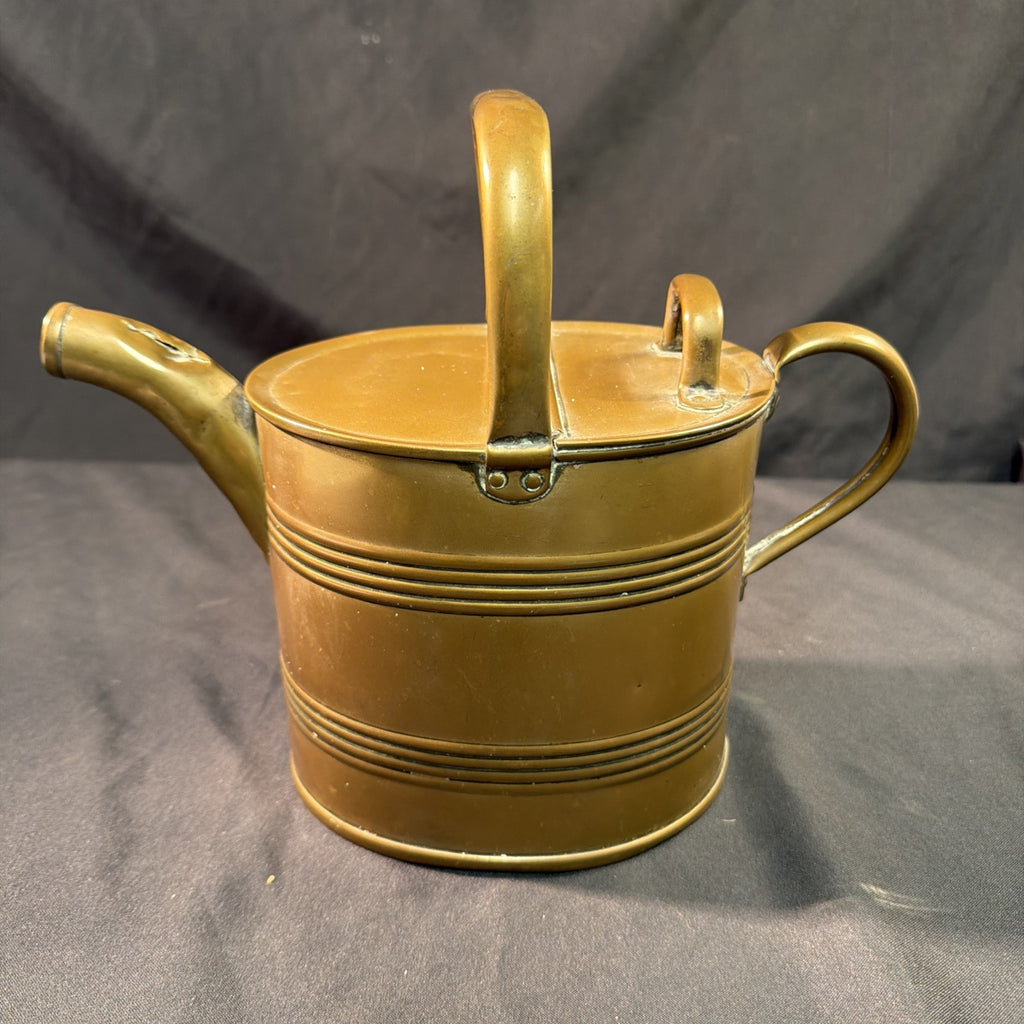 Antique Victorian 1900's Joseph Sankey & Sons Solid Brass Watering Can - (2032)