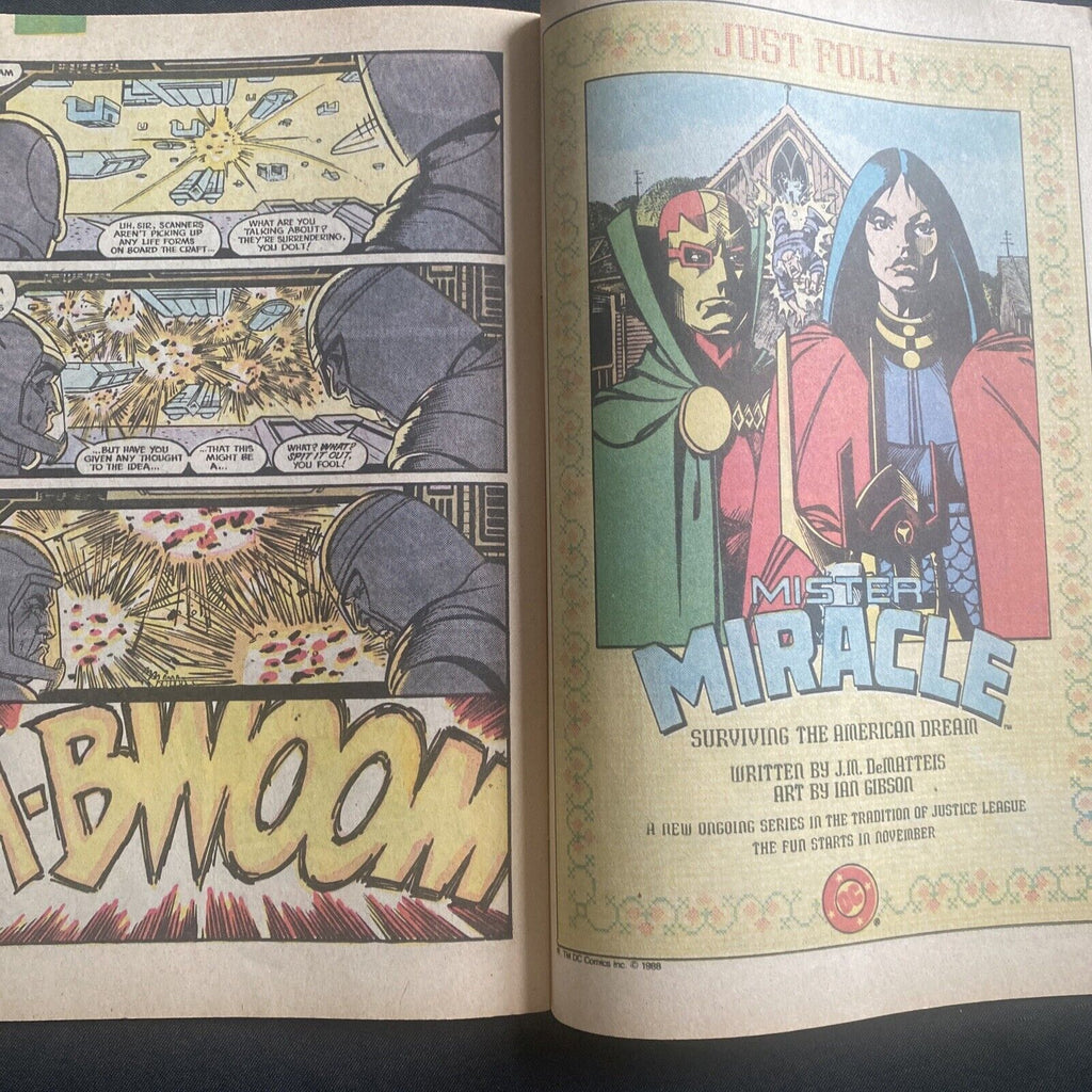 COMIC - DC Comics Justice League INTERNATIONAL - 1988 #22 - Oberon  (8801)