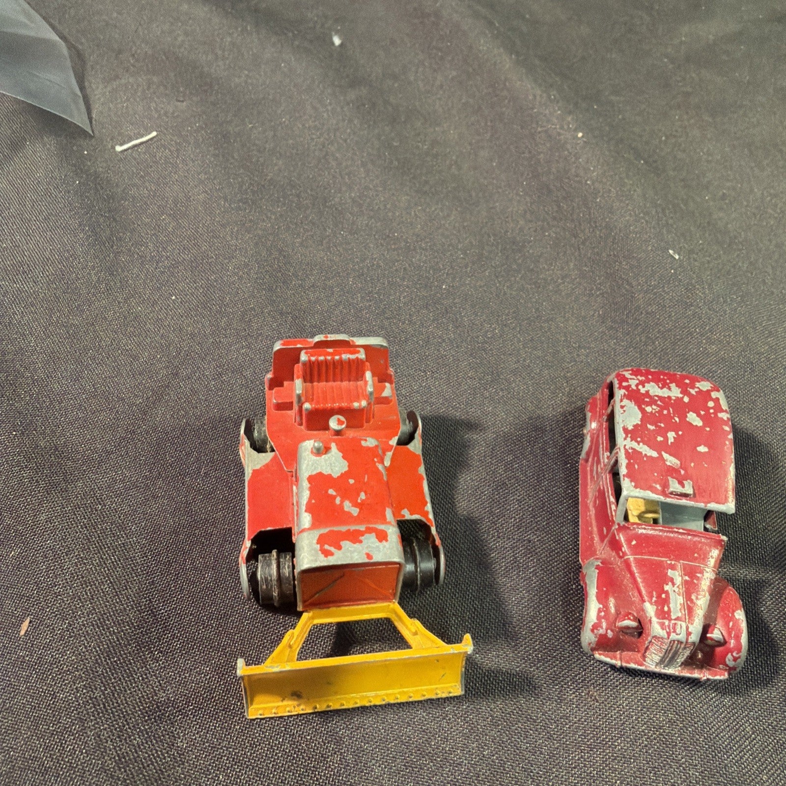 Matchbox Lesney Vintage Die Cast Toy lot x 4 Spitfire Scammell Austin Case Tractor - (2047)