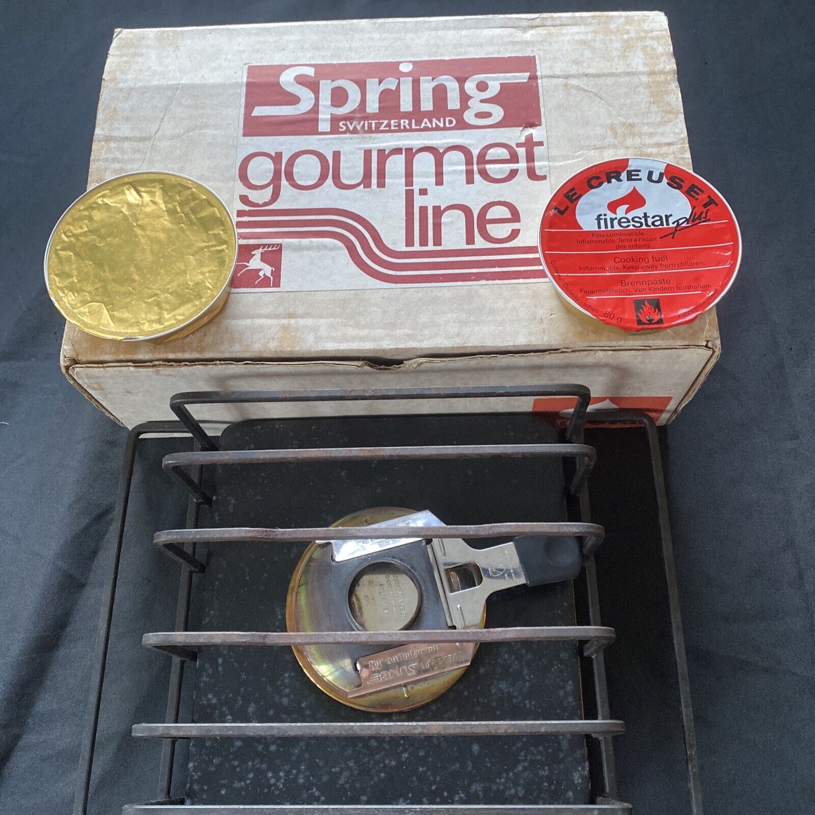 Spring Switzerland Gourmet Line Vintage Cast iron Table top food heater - (9614)