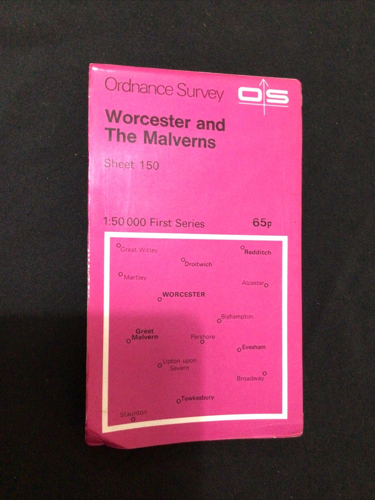 MAP - Ordnance Survey 1:50 1st Series 1974 -Worcester & The Malverns #150 (8707