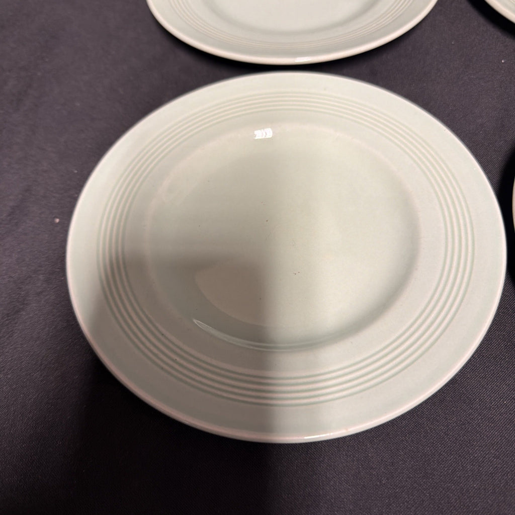 Wood's Ware Beryl Green 1940's Ceramic Side Plates x 6 VGC - (1915) 