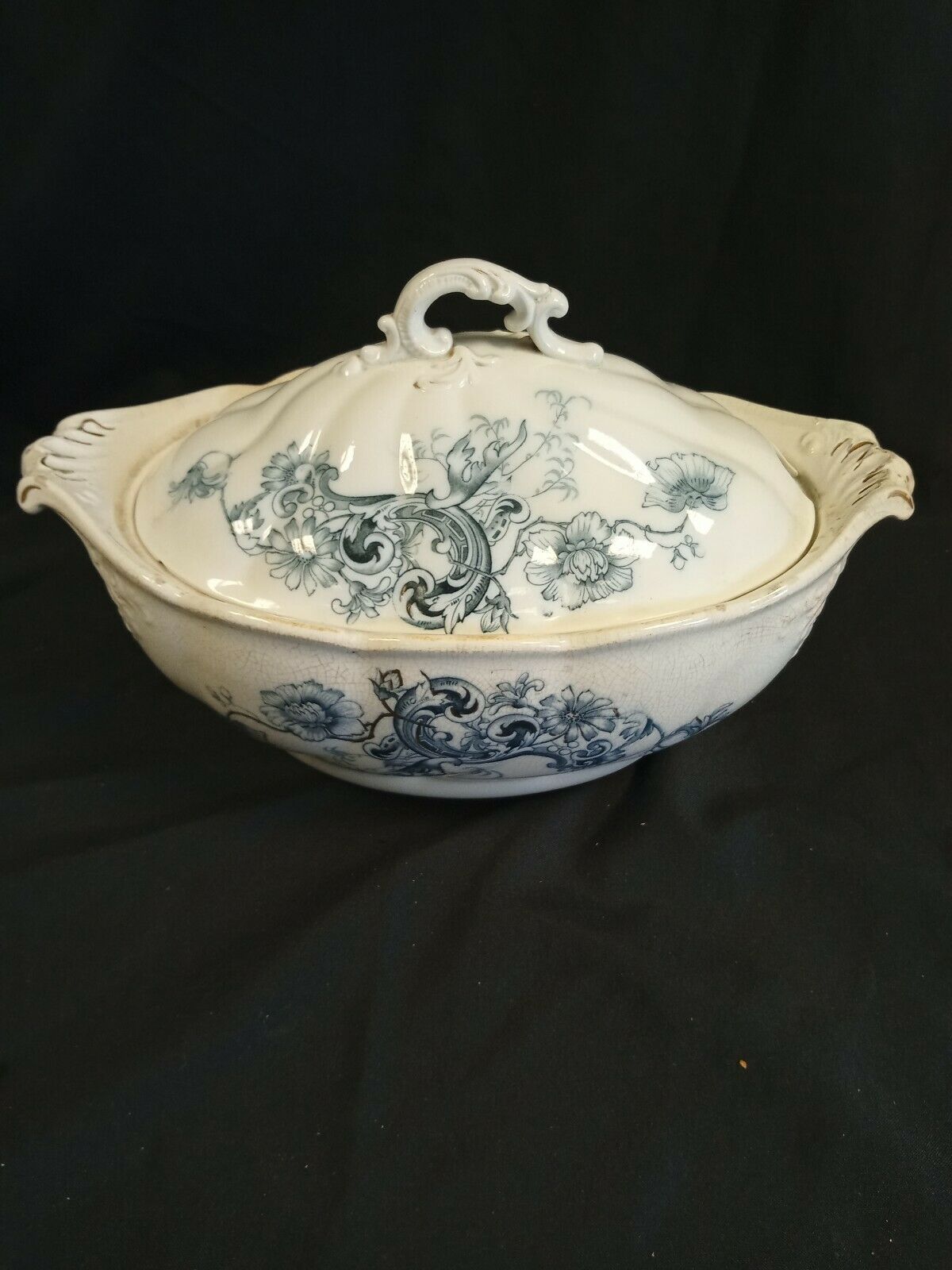 W H Grindley & Co England Tureen Marseilles 30cm 1892 - 1914 - (7970)