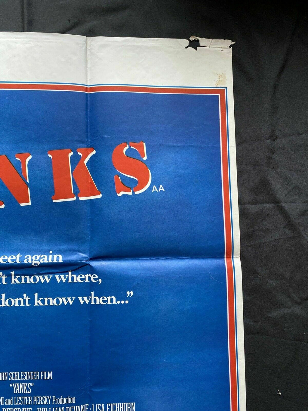 ORIGINAL UK QUAD POSTER - Yanks - 1979 - 30" x 40" - (6581)