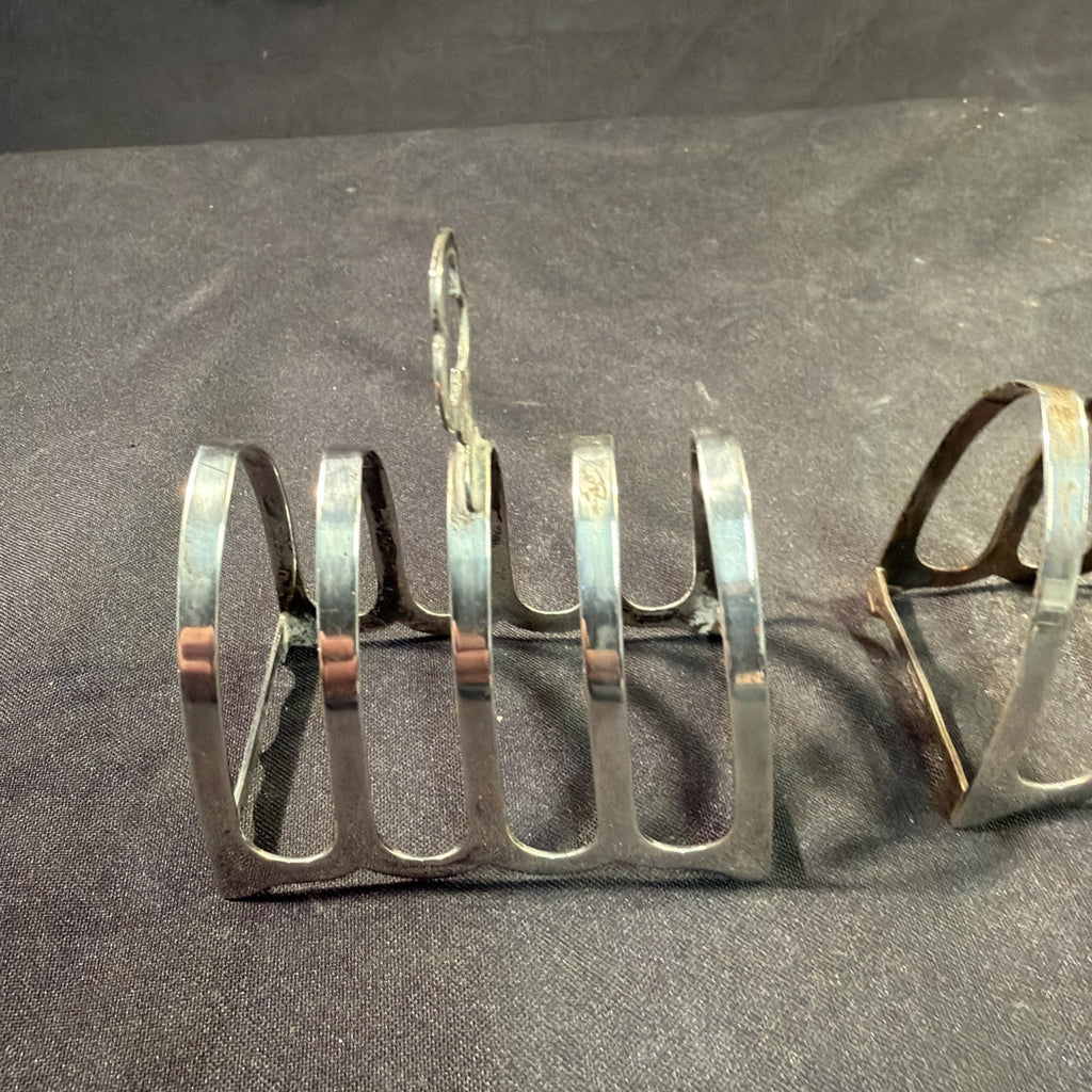 Solid Silver Toast Racks Pair 1940 Cooper Brothers and Sons 82g - (2060)
