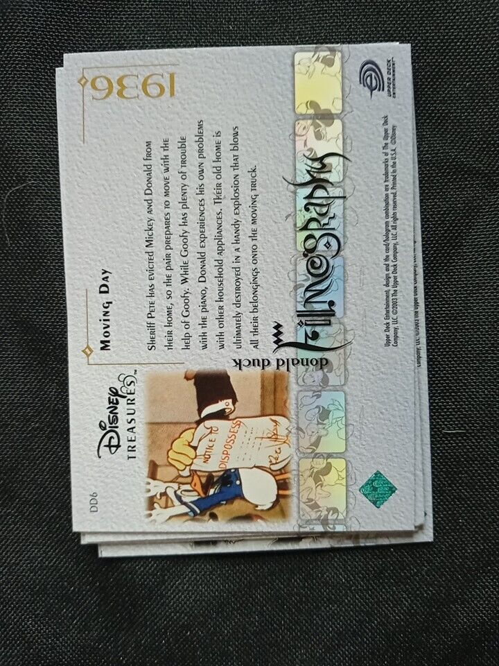 Upper Deck 2003 Disney Treasures Donald Duck filmography x45 Trading Cards (5753
